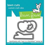 Lawn Fawn 'One in a Chameleon' 2X3 - Clear Stamp/Clear Stamp Flip Flop, Cutting Die, Clear Stamp & Cutting Die Bundle