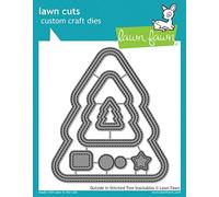 Lawn Fawn Outside In Stitched Christmas Tree Stackables Dies