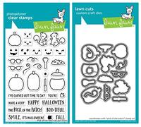 Lawn Fawn Pick of The Patch Clear Stamp Set and Coordinating Lawn Cuts Dies Bundle of Two Items (LF1754 and LF1755)
