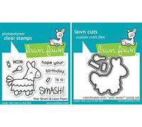 Lawn Fawn Pinata Clear Stamp & Die Set - Year Seven - 2 Item Bundle