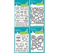 Lawn Fawn - Purrfectly Wicked Stamps and Dies & Purrfectly Wicked Add-On Stamps and Dies - 4 Item Bundle