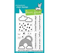 Lawn Fawn Rain Or Shine Before 'N Afters 3X4 Clear Stamp Set