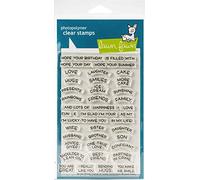 Lawn Fawn Reveal Wheel Friends & Family Sentiments 4X6 Clear Stamp Set