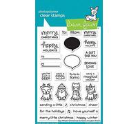 Lawn Fawn Say What? Christmas Critters 4"x6" Clear Stamps LF1778