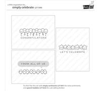 Lawn Fawn Simply Celebrate 4X6 Clear Stamp Set