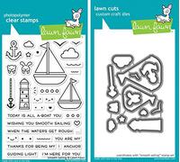 Lawn Fawn - Smooth Sailing Stamps Set and Dies Set - 2 Item Bundle