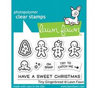 Lawn Fawn Tiny Gingerbread 2X3 Clear Stamp Set
