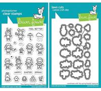 Lawn Fawn - Tiny Spring Friends - Stamps Set & Dies Set - 2 Item Bundle