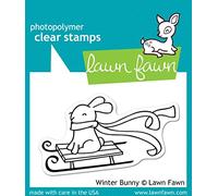 Lawn Fawn Winter Bunny 2X3 Clear Stamp