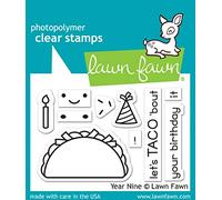 Lawn Fawn Year Nine 2X3 Clear Stamp Set