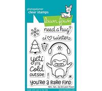 Lawn Fawn Yeti, Set, Go 3X4 Clear Stamp Set