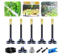 Lawn irrigators, 360° Curved Garden Automatic Irrigation System, 2025 Upgrade irrigation system kit, Automatic Sprinkler(5M)