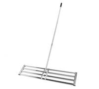 Lawn Leveling Rake, 47.2 X 10.2In Leveler Head Heavy Duty Stainless Steel Lawn Leveler Tool, Landscape Rake for Backyard, Garden, Course, Farm, Pasture, Yard Leveling Rake