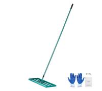 VEVOR Lawn Leveling Rake 48"x10" Level Lawn Tool with 78" Steel Extended Handle