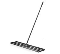 Lawn Leveling Rake - Aluminium Soil Leveler with Steel Handle for Topdressing and Leveling Lawn Surfaces