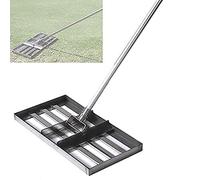 Lawn Leveling Rake, Heavy-Duty Stainless Steel for Golf Course and Garden Grass Maintenance