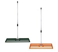 Lawn Leveller 50cm 100cm Levelling Rake Lute Steel 1.9m Extendable Handle Grass
