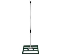 Lawn Leveller 50cm Levelling Rake Lute Steel 1.9m Extendable Handle Green Orange
