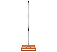 50cm Levelling Rake Lute Steel Orange 1.9m Handle - Lawn Leveller Grass