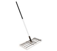 Lawn Levelling Rake Lute - 100Cm X 35Cm - Heavy Duty Grass Leveller With Stainless Steel Head - 1.6M Handle