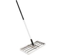 Lawn Levelling Rake Lute - 600mm X 250mm - 3Kg - Heavy Duty Stainless Steel Head - 1.6M Handle