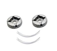 Lawn Mower Accessories Aluminum Alloy Lawn Mower Head and Replacement Feed Nylon/String Gardening Tools Mowers Tool(2PCS)