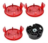Lawn Mower Accessory Kit for Bosch 23-37, Replacement Cutting Head with 3 Lids and 1 Base, Plastic Spool Cover Parts