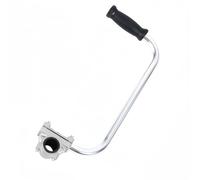 Lawn Mower Auxiliary Handle - Stainless Steel Trimmer Extension, Ergonomic Helper Grip, Universal Replacement T-Handle | Walk Behind Mowers, String Trimmers, Edgers, Lawn Care, Garden Equipment