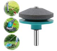 Lawn Mower Blade Sharpener, Sharpening Tool, Garden Tool Sharpener for Multiple Shear Blades, Lawn Mower Blade Sharpener with Lawn Mower Edge Attachment Device (Green -1pcs)