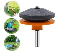 Lawn Mower Blade Sharpener, Sharpening Tool, Garden Tool Sharpener for Multiple Shear Blades, Lawn Mower Blade Sharpener with Lawn Mower Edge Attachment Device (Orange -1pcs)