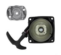 Lawn Mower Brush Cutter Recoil Pull Start Starter Assembly Aluminum Plate Compatible with 47CC 49CC 40-5 Engine Yard Maintenance Tool