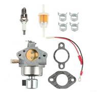 Lawn Mower Carburetor Replacement for John Deere L110 with 17.5 HP Engine Includes Gaskets Fuel Filters Clips and Wire Kit