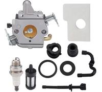 Lawn Mower Engine Parts C1Q-S57A Carburetor For STIHL 017 018 For MS 170 180 180C MS170 MS180 For MS170C MS180C Chainsaw With Air Filter Tune Up Kit Lawn Mower Carburetor(1Set)