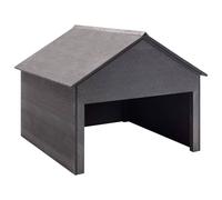 Lawn Mower Garage Grey WPC Weatherproof Shelter 80x80x70 cm Heavy Duty Rainproof