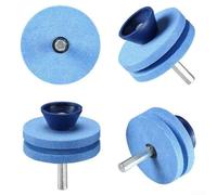 Lawn Mower Sharpener for Electric Drill, Portable Grinding Stone Attachment to Sharpen Rotary Tiller, Sickle Bar & Grass, Quick Install