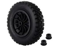 Lawn Mower Tyres 14"/35 cm Wheelbarrow Wheel Tyre 3.50-4.00/8 Solid Tyre Replacement Tire for Garden Puncture Proof Complete Tyre for Trolley Go Cart Trailer Truck Barrow Garden
