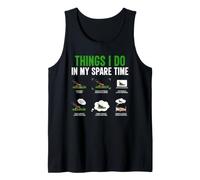 Lawn Mowing Hobby Funny Spare Time Yard Care Design Tank Top