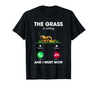 Lawn Mowing Humor The Grass is Calling Yard Work Design T-Shirt