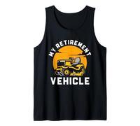 Lawn Mowing My Retirement Plan Humor Retired Mower Driver Tank Top