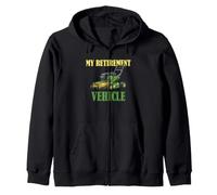 Lawn Mowing My Retirement Plan Humor Retired Mower Driver Zip Hoodie