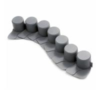 Lawn Palisade Garden Edging Border 4m with Mower Ramp Pins Resistant Plastic UK