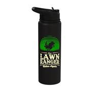 Lawn Ranger Grass Lawn Mower Cut Man Landscaper Stainless Steel Insulated Water Bottle