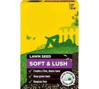 Lawn Seed Soft & Lush 420g - Fast-Growing Grass Seed for New Lawns & Patch Repair - Built-In Spreader - Lush, Soft Lawn for Outdoor Use - Covers up to 17m²