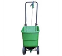 Lawn Seed Trolley Spreader 12L On Wheels Rotary Grass Feed Fertiliser