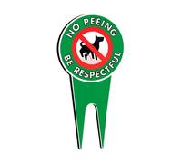 Lawn Signs No Dog Pee - For Prevent Pets From Urinating On Grass, Waterproof Warning Marker | Clearly Reads Please Be Respectful, Outdoor Property Guard Sign Deterring Dogs And Preserving Neat Attract