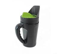 Lawn Spreader Handheld Fertilizer Salt Spreading Device with Adjustable Flow Control for Garden Grass Ice Melt and Pool Chemicals Lightweight Ergonomic Design(Green)
