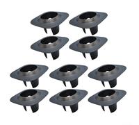 Lawn Sprinkler Head Guard Protector Designed to Accommodate Adjustable and Fixed Spray Pattern Sprinklers in Residential Yard Applications (10pcs black)