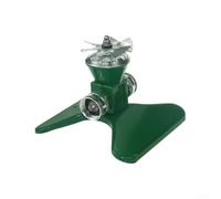 Lawn Sprinkler Metal Watering Device 360 Degree Rotating Auto Irrigation System Connectable Modular Design Rust Resistant Green Compact for Garden