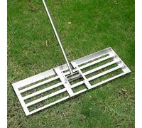 Lawn Squeegee 90 x 25 cm Professional Rake Metal for Garden Backyard Golf Course