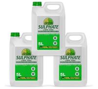 Lawn Tonic Liquid Iron Sulphate 5L Concentrate Makes 105L Ferrous Conditioner, Fertiliser, Grass Greener Feed, Turf Hardener, Healthier Looking Garden Helps Prevent Lawn Disease (3 x 5 Litres)